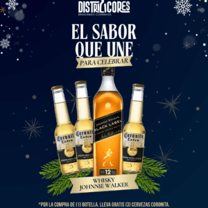 Black Weekend Johnnie Walker + 3 Coronitas